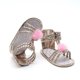 thumbnail image 5 of Sandalias De Cuna Antideslizantes Para Bebé Recién Nacido de material cuero Suela Suave Prewalker 0-12M Oro perfke Prewalker para niños de verano, 5 of 9