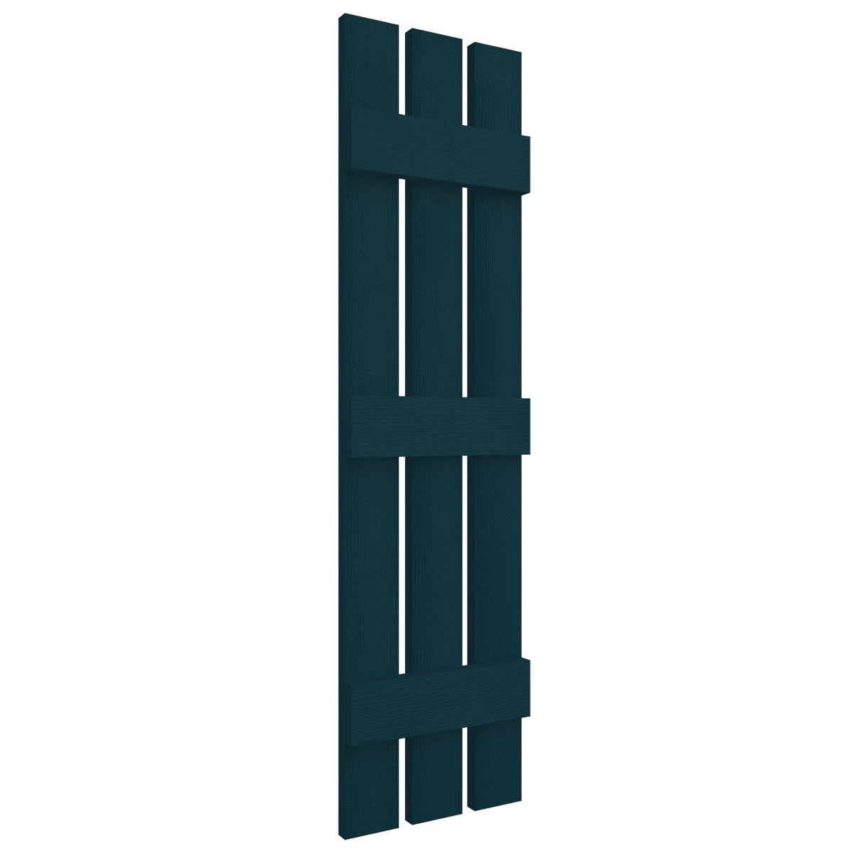 12"W x 63"H Mid-America Vinyl, Standard Size Three Board Spaced Shutters, w/Installation Shutter-Lok's & Matching Screws, 166 - Midnight Blue