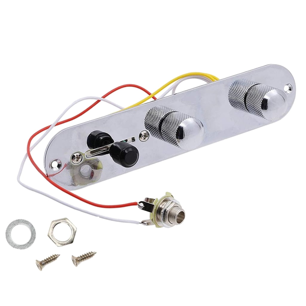 Harness Switch Knobs Vintage Control Plate for Jazz Bass Replacement