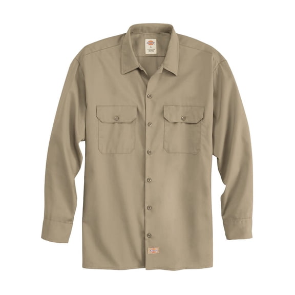 Dickies 5574 Long Sleeve Work Shirt - Khaki - 2XL