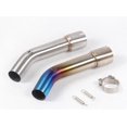 thumbnail image 2 of Durble Parts Motorcycle Exhaust Pipe Middle Link Pipe Slip On For Yamaha FZ1 FZ1N FZ1000 2006 2007-2015, 2 of 3