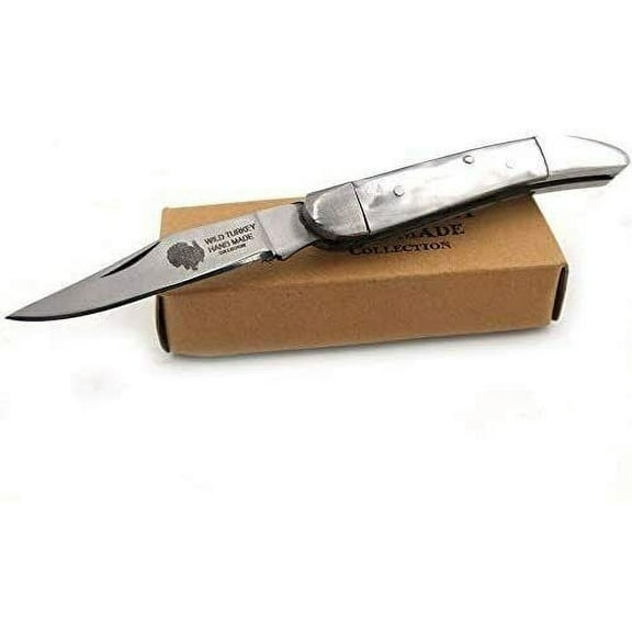 Wild Turkey Handmade Biker Tooth-Pick Folding Knife 3.75" Closed Everyday Carry