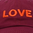 thumbnail image 5 of DALIX Custom Embroidered Hats Dad Caps LOVE Stitched Logo Hat in Maroon, 5 of 7