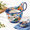 Pastel Garden, variant on 16oz Hand-painted Ceramic Soup Mug With Handle Bowl Cozy Included