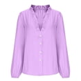 thumbnail image 2 of Long Sleeve Shirts for Women Work Blouses Professional Office Tops Business Casual Fall, 2 of 6
