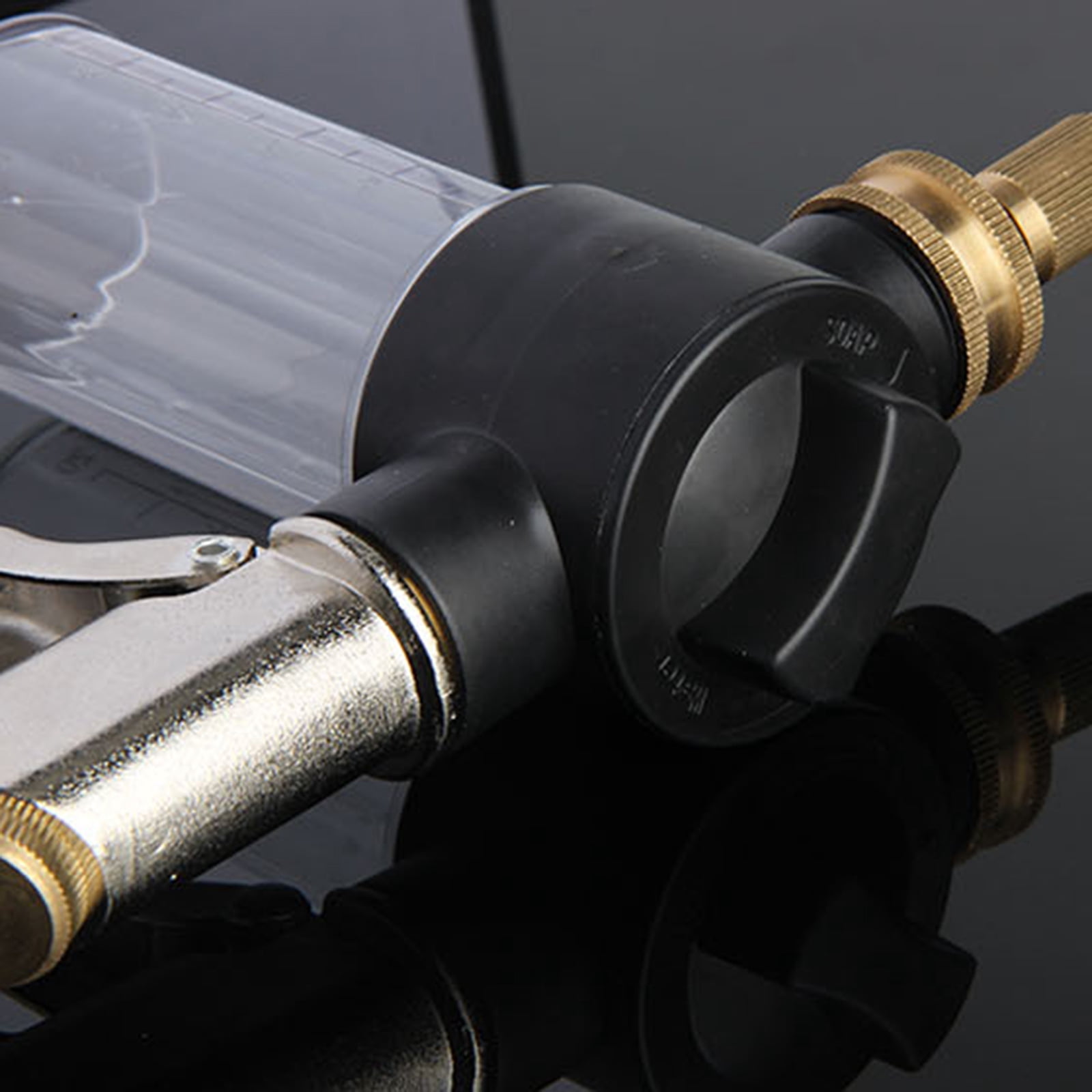 Garden Hose Nozzle Sprayer 3.5oz Soap Dispenser High Pressure Foam Guns for Car Washing Gardening and Pet Showering Use