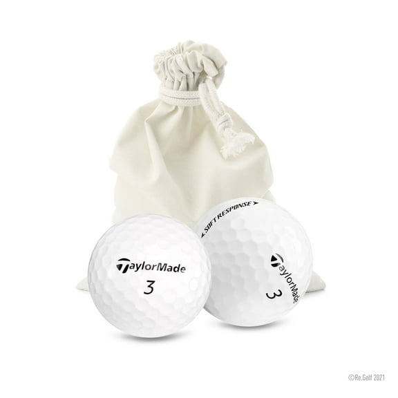 Taylormade Soft Response - Quantity 12 in Eco-Friendly Bag (Professionally Recycled)