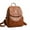 Brown, variant on Bunblic Trendy PU Leather Backpack Purse for Women and Ladies Shoulder Travel Daypack Bag Black