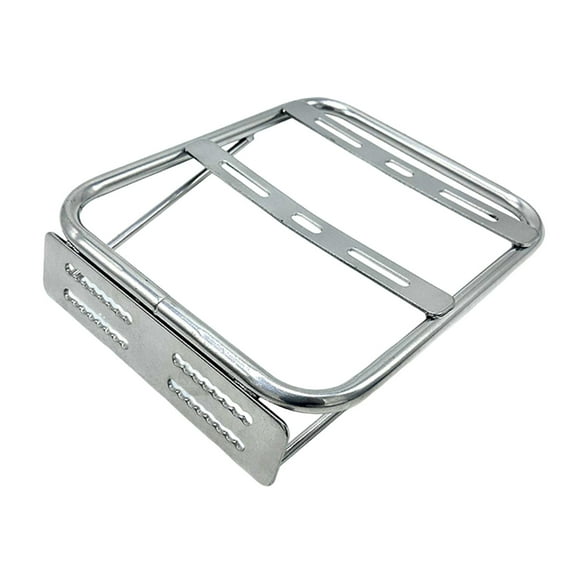 Soporte para maletero de motocicleta, portaequipajes para vehículo eléctrico, soporte de montaje para alforjas Plata
