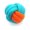 Orange, variant on Puppy Dog Rope Knot Ball Toy - yellow