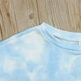 thumbnail image 4 of Kids Toddler Boys Girls Sports Clothes Set Tie Dye Print Long Sleeve Sweatshirt Elastic Waist Pants Spring Autumn Fashion Casual Outfits, 4 of 8