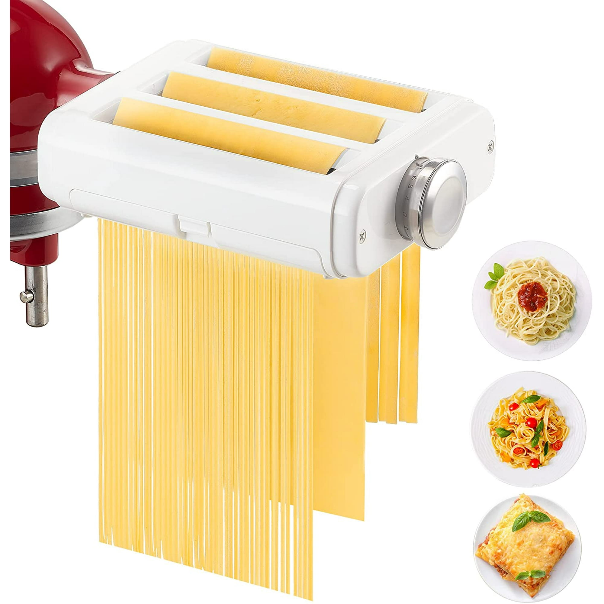 Universal Pasta Attachment Mixers, 3 in 1 Pasta Maker Accessories Homemade  Pasta, Include Pasta Sheet Roller, Angel Hair Spaghetti Cutter and  Fettuccine Cutter, Easy to Clean | Walmart Canada