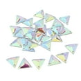 thumbnail image 1 of GUOOL 30 Pieces Triangle Sew on Faceted Glass Stones Flatback Crystal Rhinestones 22mm, 1 of 6