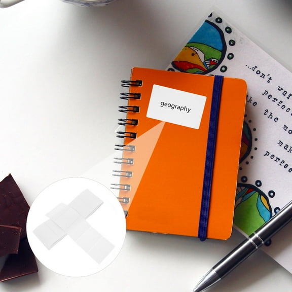 Clispeed 100Pcs White Label Stickers for Mailing Address Tags and Office Labeling