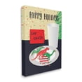 thumbnail image 3 of Happy Holidays Dinosaur Santa Cookies Holiday Graphic Art Gallery Wrapped Canvas Print Wall Art, 3 of 7