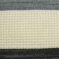 thumbnail image 2 of 20" x 7" x 20" Transitional Cream And Gray Pillow Cover With Poly Insert, 2 of 5