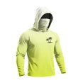 thumbnail image 2 of Mens UPF 50+ Fishing Hoodie Shirts UV Sun Protection Shirts Long Sleeve Mask Top Summer Outdoor Hiking Swimming Essential Tops, 2 of 5