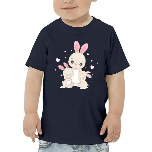 Bunny Mom And Babies T-Shirt Toddler -Image by Shutterstock, 4 Toddler