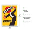 thumbnail image 2 of Martini Vermouth Liquor - Martini & Rossi - Vintage Advertising Poster by Giuseppe Riccobaldi c.1930 - Master Art Print (Unframed) 9in x 12in, 2 of 4