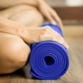 thumbnail image 6 of Pure Fitness 3.5mm Thick, Anti-Slip Yoga Mat with Carry Strap, Blue Iris, 6 of 6