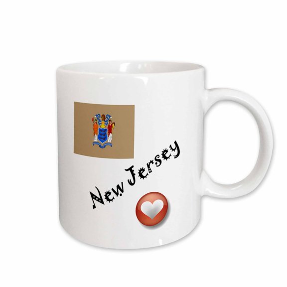 3drose, I Love New Jersey, 11oz Mug