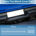 thumbnail image 3 of Cubierta de cabrestante de llanta de repuesto Unique Bargains para Ram 1500 DT 2019 2020 2021 2022 2023 2024 Nuevo estilo de carrocería tapa de parachoques trasero No. 68299112AC/68299112AB, 3 of 7