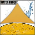 thumbnail image 3 of Amgo 15' x 17' x 22.7' Custom Size Yellow Triangle Waterproof Sun Shade Sail Order To Make UPF50+ AMTADT12 Canopy Awning, 98% UV Blockage Water Resistant, Backyard Patio Garden (We Customize), 3 of 9