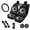 Gothic Sun Moon, variant on Uorisanigo Halloween Bats 10 Pieces Automobile Seat Cover Sets with Car Steering Wheel Cover Car Seat Belt Cover Cars Water Cup Coaster Keychains Soft Anti-slip Auto Interior for Cars SUVs