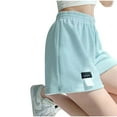 thumbnail image 2 of uublik Shorts for Women Super Soft Shorts Casual Summer Light Blue, 2 of 4