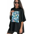 thumbnail image 3 of Plus Size Shirt for Women Black Tops for Women Short Sleeves Shirt for Women Easter 159 T Shirt Crewneck Shirt for Women XS, 3 of 5