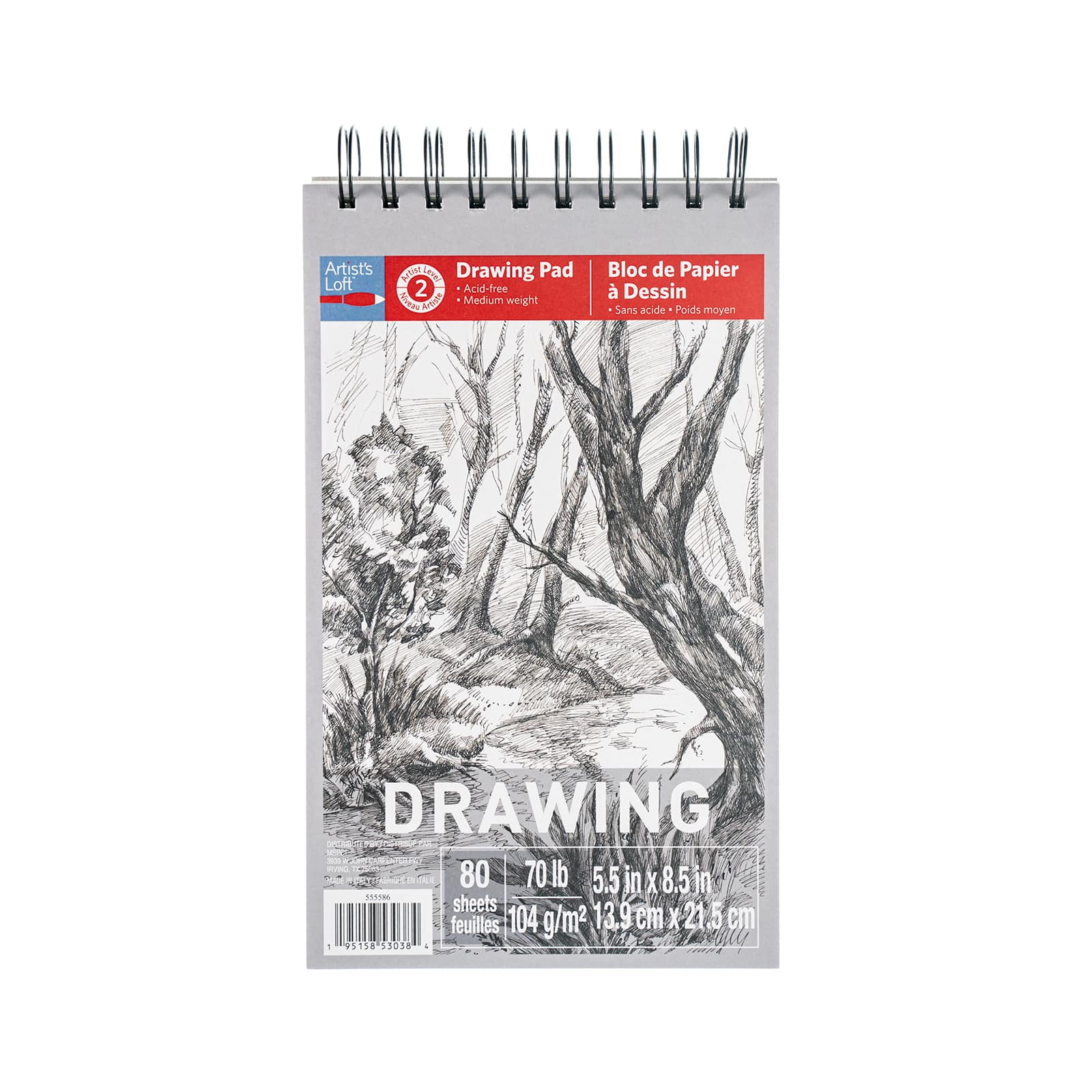 12 Pack Drawing Pad by Artist's Loft™, 5.5" x 8.5"