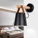 thumbnail image 5 of Lámpara de cama, lámpara de pared, lámpara de pared moderna de madera, luz decorativa, resistente y resistente, 5 of 5
