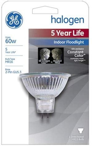 GE EDISON HALOGEN 50 LOT OF 2 12 VOLT REPLACEMENT LAMPS 
