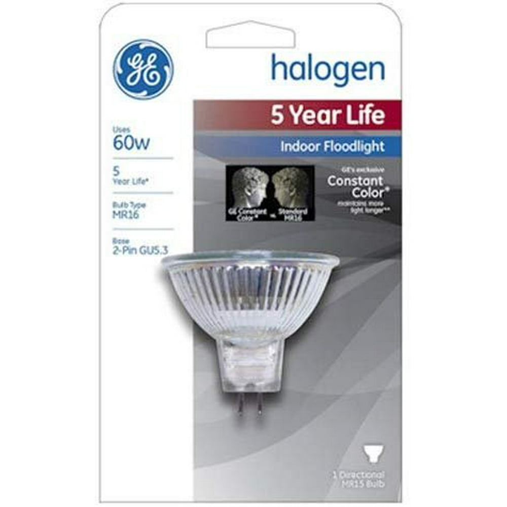 GE Lighting 21457 50Watt Edison Halogen Floodlight MR16 Light Bulb