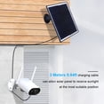 thumbnail image 2 of Panel Solar Ndcxsfigh 20 W 5 V IP65 Al para Cámara Seguridad Negro Tipo C, 2 of 9