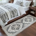 thumbnail image 3 of Roxstand 2'x5' Washable Runner Rug for Hallway Entrance Bedroom Entryway, Vintage Non Slip Stain Resistant Kitchen Rugs, Black, 3 of 10