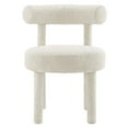 thumbnail image 6 of Side Dining Chair, Set of 2, Ivory White, Fabric, Kitchen Cafe Bistro Hospitality Restaurant, Modern Contemporary HB36145, 6 of 11