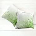 thumbnail image 6 of Ambesonne Music Throw Pillow Cover 2 Pack, Curlicue Leaves Treble Chef, 24", White Green Pastel Green, 6 of 7