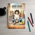 thumbnail image 7 of 2026-2030 Monthly Planner, Spiral Bound Agenda Book, Reading Themed Cover Calendar Notebook, Monthly Tab Organizer, Long Term Goal Tracking Journal, 5 Year Planner for Daily Schedule Planning, 7 of 7