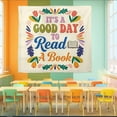 thumbnail image 3 of ViciArt Book Lover Wall Tapestry, 60"x80" Polyester Hanging, Colorful Reading Banner Classroom Decor, 3 of 4