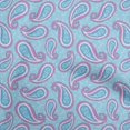 thumbnail image 1 of oneOone Georgette Viscose Light Blue Fabric Asian Traditional Floral Sewing Craft Projects Fabric Prints By Yard 42 Inch Wide, 1 of 4