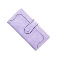 thumbnail image 1 of Monstrate Monedero largo para mujer con múltiples ranuras para tarjetas Manténgase organizado con estilo Bolso de cuero vintage diario Carteras violeta claro, 1 of 6