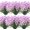 6-pink, variant on Artificial Flowers UV Resistant Original Craftsmanship Fake Beautiful Patterned Flowers No Fade Faux Plastic Greenery Shrubs Garden Porch Window Box Decorating(Purple)