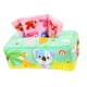 thumbnail image 2 of Caja de pañuelos de peluche para bebé, juguete sensorial, juguetes de desarrollo para bebé juguetes de actividad, juguetes educativo regalos de mapache verde Hugo Juguetes Educativos, 2 of 8