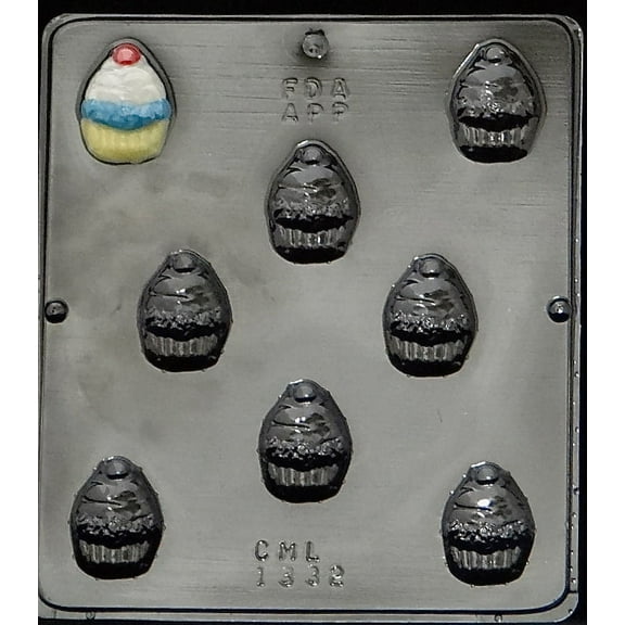1332 Cupcake Bite Size Chocolate Candy Mold