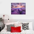 thumbnail image 5 of JRXY Lavender Field Scenery Poster Canvas Print Wall Art Picture Print Poster Modern Home Wall Decor Bedroom Aesthetics Living Room Office Décor (08x12inch,No Framed) picture 2, 5 of 5