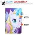 thumbnail image 4 of Techcircle Samsung Galaxy Tab A7 10.4 Case SM-T500/T505, Slim Folio Stand Premium PU Leather Magnetic Cover with Auto Wake/Sleep & Card Pencil Holder, Lovely Unicorn, 4 of 6