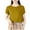 Yellow, variant on Ohufall Women's Plus Size Modal Pajama Shirts Summer Soft Comfy Round Neck Sleep Blouses Fashion Solid Color Short Sleeve Lounge Sleepwear Tops