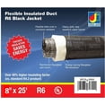 thumbnail image 4 of Dundas Jafine Insulated Flexible Duct - Black Jacket - 8" x 25', 4 of 4