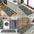 thumbnail image 6 of Green Pioneer Flower Pattern Kitchen Rug Mat,Kitchen Runner Rugs Non Skid Washable,Decorative Kitchen Floor Mats for Kitchen,Sink,Laundry,17"x47.2", 6 of 7